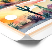 Sequoia Cactus Southwest Desert Waterverf Poster (Hoek)