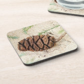 Sequoia Cone Cork Onderzetters (Linkerzijde)