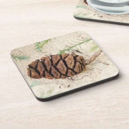 Sequoia Cone Cork Onderzetters (Linkerzijde)