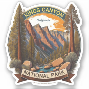 Sequoia en Kings Canyon National Parks californië Sticker