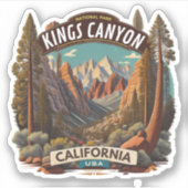 Sequoia en Kings Canyon National Parks Californië Sticker (Voorkant)