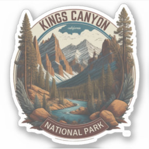 Sequoia en Kings Canyon National Parks californië Sticker
