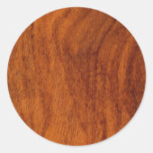 sequoia-fineer ronde sticker (Voorkant)