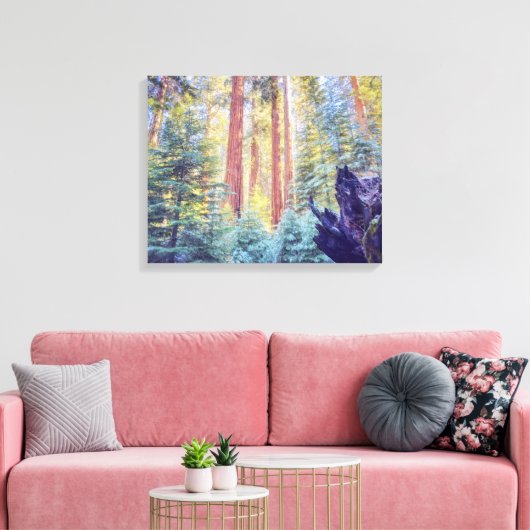 Sequoia Forest Canvas Afdruk (Insitu (Woonkamer))