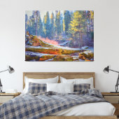 Sequoia Forest Canvas Afdruk (Insitu (Slaapkamer))