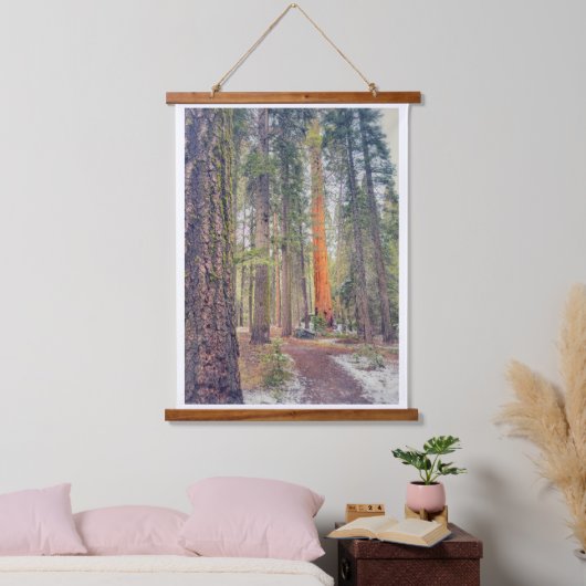 Sequoia in het bos hangend wandkleed (Slaapkamer)