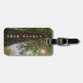 Sequoia kalmeren met foto van Sunburst Natuur Bagagelabel (Voorkant horizontaal)