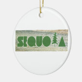Sequoia Keramisch Ornament (Links)