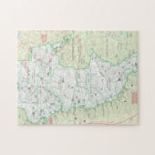 Sequoia/Kings Canyon-kaart puzzel Legpuzzel (Horizontaal)