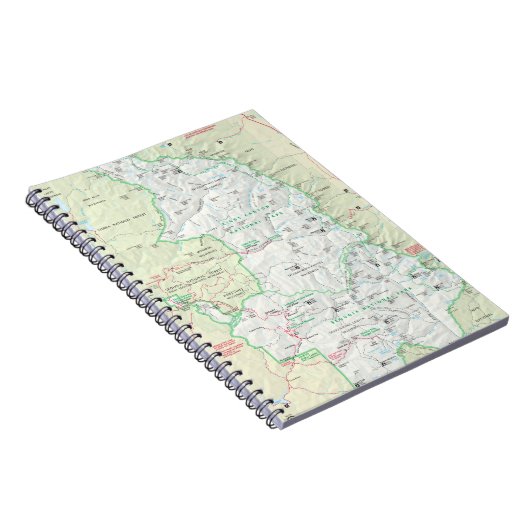 Sequoia/Kings Canyon-kaartlaptop Notitieboek (Rechterzijde)