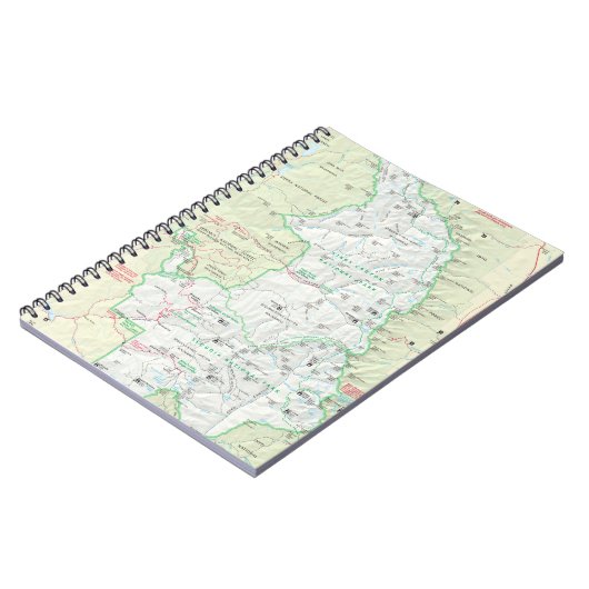 Sequoia/Kings Canyon-kaartlaptop Notitieboek (Linkerzijde)