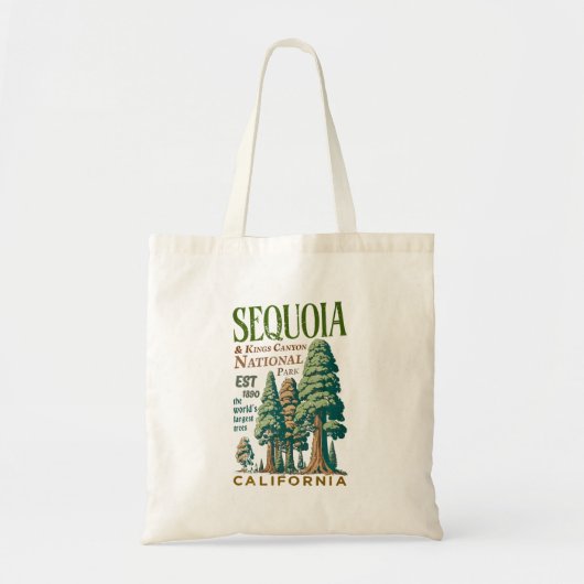 Sequoia Kings Canyon National Parks T-shirt Tote Bag (Voorkant)