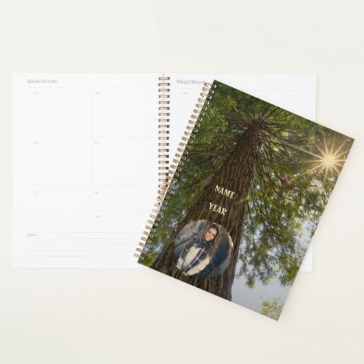 Sequoia met Sunburst Datum en Foto Persoonlijk Planner (Display)