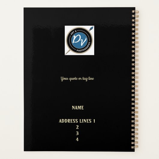 Sequoia met Sunburst Datum en Foto Persoonlijk Planner (Achterkant)