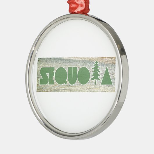 Sequoia Metalen Ornament (Links)