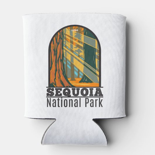 Sequoia Nationaal Park Giant Sequoia Trees Blikjeskoeler (Achterkant)