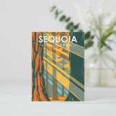 Sequoia Nationaal Park Giant Sequoia Trees Briefkaart (Staand voorkant)