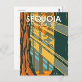 Sequoia Nationaal Park Giant Sequoia Trees Briefkaart (Voorkant / Achterkant)