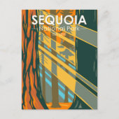 Sequoia Nationaal Park Giant Sequoia Trees Briefkaart (Voorkant)