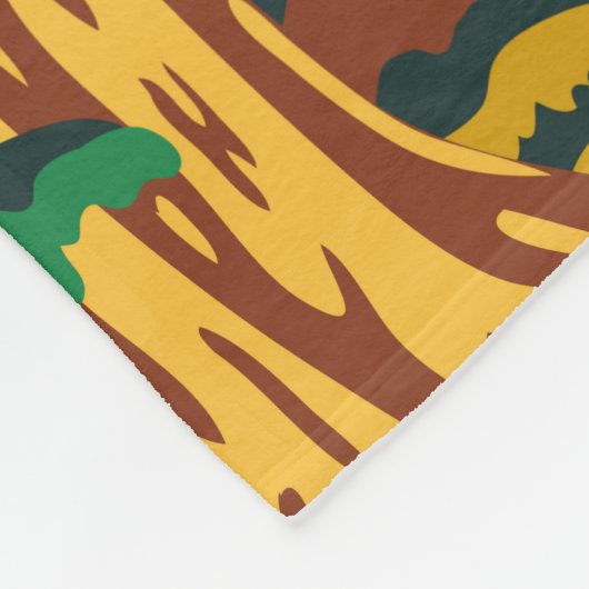 Sequoia Nationaal Park Giant Sequoia Trees  Fleece Deken (Hoek)