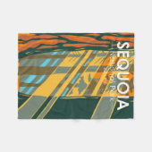 Sequoia Nationaal Park Giant Sequoia Trees Fleece Deken (Voorkant (Horizontaal))