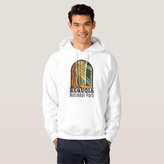 Sequoia Nationaal Park Giant Sequoia Trees Hoodie (Voorkant volledig)