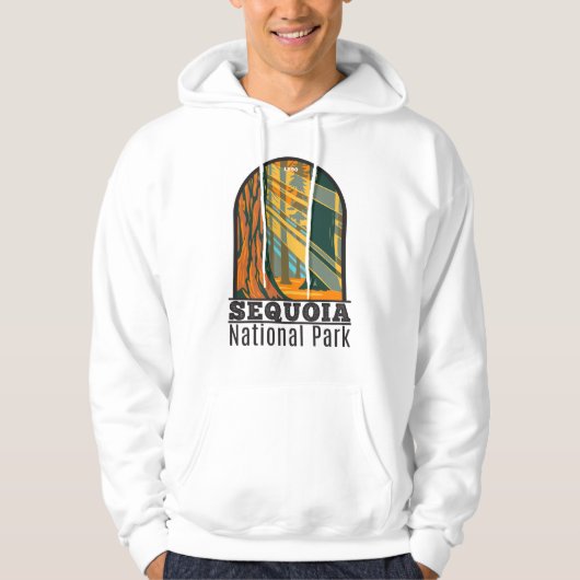 Sequoia Nationaal Park Giant Sequoia Trees Hoodie (Voorkant)