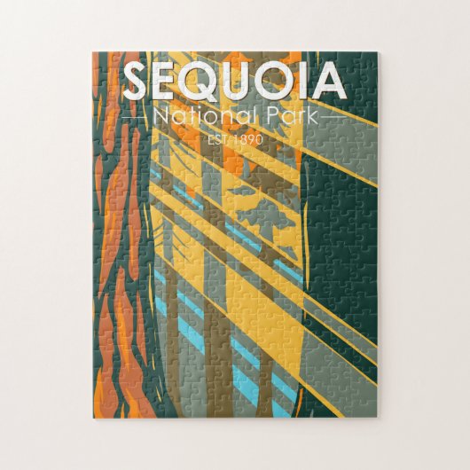 Sequoia Nationaal Park Giant Sequoia Trees Legpuzzel (Verticaal)