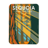 Sequoia Nationaal Park Giant Sequoia Trees Magneet (Verticaal)