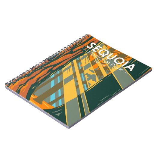 Sequoia Nationaal Park Giant Sequoia Trees Notitieboek (Linkerzijde)