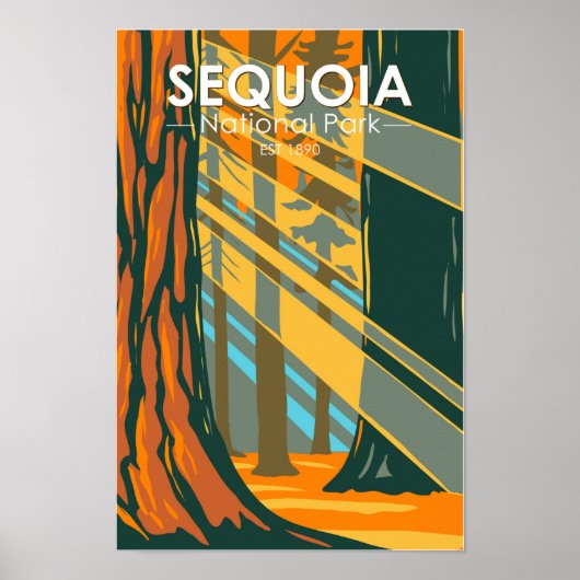 Sequoia Nationaal Park Giant Sequoia Trees Poster (Voorkant)