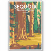Sequoia Nationaal Park Giant Sequoia Trees  Sticker (Voorkant)