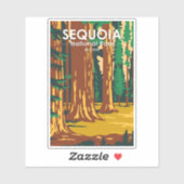 Sequoia Nationaal Park Giant Sequoia Trees  Sticker (Vel)