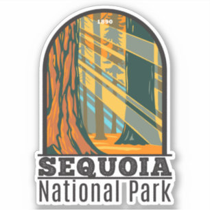 Sequoia Nationaal Park Giant Sequoia Trees Sunligh Sticker