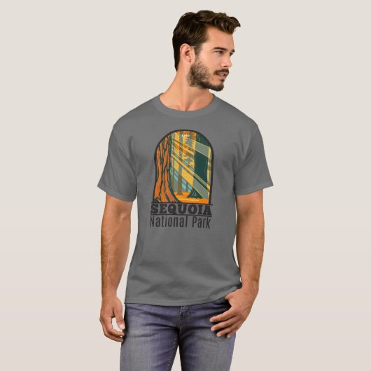 Sequoia Nationaal Park Giant Sequoia Trees T-shirt (Voorkant volledig)