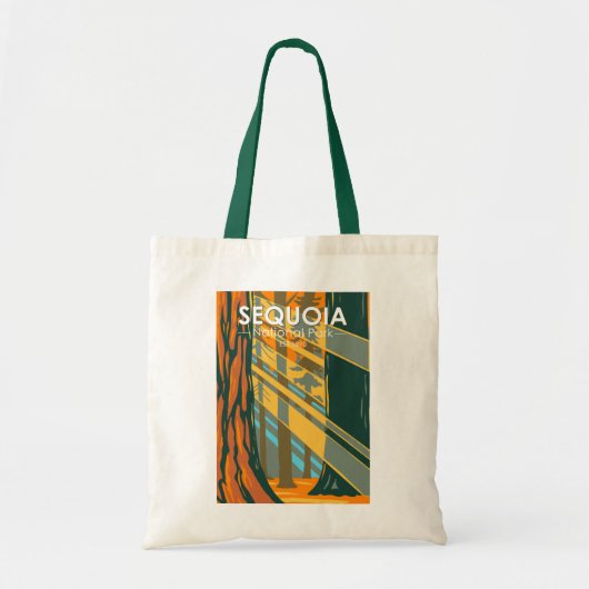 Sequoia Nationaal Park Giant Sequoia Trees Tote Bag (Voorkant)