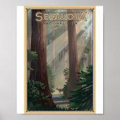 Sequoia Nationaal Park Litho Kunstwerk Poster (Voorkant)