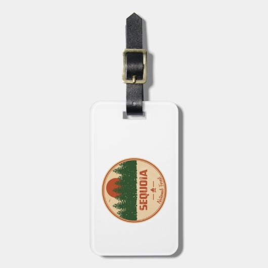 Sequoia National Forest Bagagelabel (Voorkant verticaal)
