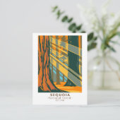 Sequoia National Forest California Briefkaart (Staand voorkant)