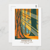 Sequoia National Forest California Briefkaart (Voorkant / Achterkant)