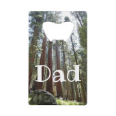 Sequoia National Forest Dad Bottle Opener Creditkaart Flessenopener (Voorkant)