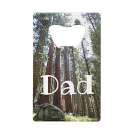 Sequoia National Forest Dad Bottle Opener Creditkaart Flessenopener