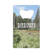 Sequoia National Forest Dad Bottle Opener Creditkaart Flessenopener (Achterkant)