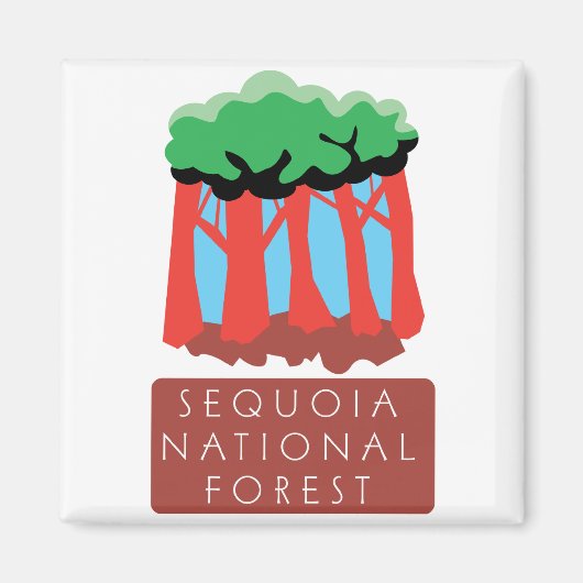 Sequoia National Forest Magneet (Voorkant)