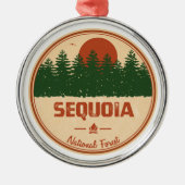Sequoia National Forest Metalen Ornament (Voorkant)