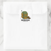 Sequoia National Park Backpack Vierkante Sticker (Tas)