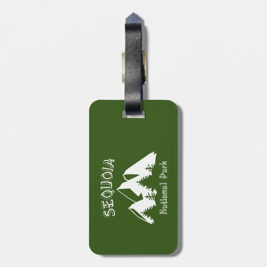 Sequoia National Park Bagagelabel (Achterkant verticaal)