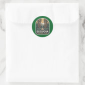 Sequoia National Park Bosspad Badge Ronde Sticker (Tas)