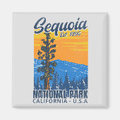 Sequoia National Park California Est 1890 Magneet (Voorkant)