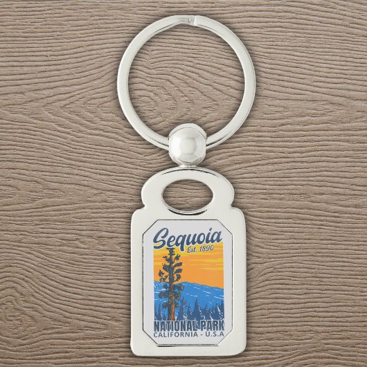 Sequoia National Park California Est 1890 Sleutelhanger